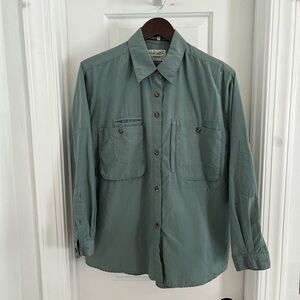Royal Robbins Vintage Outdoor Button Up Shirt Green